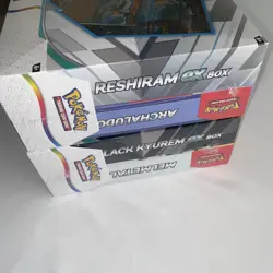 Pokemon Box Set Reshiram Ex, Archaludon Ex, Melmetal Ex Black Kyurem Ex SEALED - Image 1
