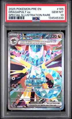 2025 POKEMON PRE EN-PRISMATIC EVOLUTIONS #165 DRAGAPULT EX PSA 10 - Image 1