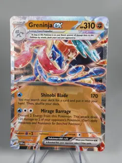 Pokemon Greninja ex 106/167 Sv06 Twilight Masquerade Holo Double Rare EX 310 HP - Image 1