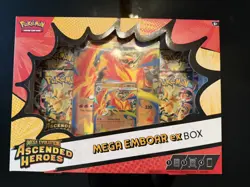 Pokemon TCG Mega Evolution ASCENDED HEROES Mega EMBOAR ex Box - Factory Sealed - Image 1