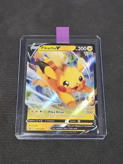 Pokemon Sword & Shield "Pikachu V" SWSH285 / Black Star Promo / Near Mint - Image 3