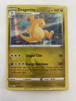 Pokemon TCG Dragonite Silver Tempest 131/195 Holo Holo Rare - Image 1