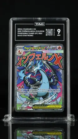 Mega Charizard X EX (023) Me: Mega Evolution Black Star Promo Pokemon TAG 9 - Image 1