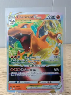 Pokemon TCG Charizard VSTAR Brilliant Stars Ultra Rare Card 018/172 NM - Image 1