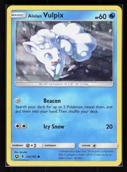 Alolan Vulpix Holo Promo Pokemon Alternate Art Promos 021a/145 MP - Image 1