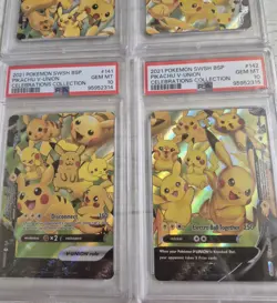 2021 Pokemon Pikachu V-Union Celebrations Sequential Psa 10's And One 9 - Image 2