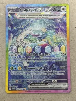 Terapagos ex Stellar Crown 170/142 Special Illustration Rare 2024 Pokemon TCG NM - Image 1