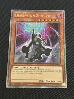 Yugioh! Dimension Shifter RA01-EN014 Quarter Century Secret Rare 1st Edition NM - Image 1