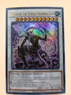 Yugioh 1x Juraishin, the Cursed Thunder God ALIN-EN043 Alliance Insight 1st Ed - Image 1
