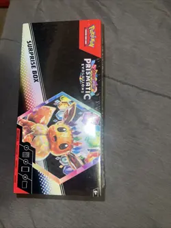 Pokemon TCG: Prismatic Evolutions Surprise Box Case | 4 Packs & 1 Promo Card - Image 1