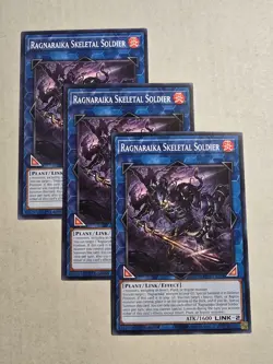 Yugioh! 3x Ragnaraika Skeletal Soldier MP25-EN354 Common 1st Ed NM - Image 1