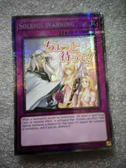 Solemn Warning Starlight Rare RA05-EN126 Yugioh - Image 1