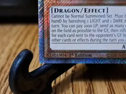 Yugioh Chaos Emperor Dragon Envoy of the End Platinum Secret Rare RA03-EN133 NM - Image 5