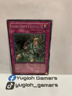 Yu-Gi-Oh Snake Deity’s Command TAEV-EN068 1st Edition Rare Light Played - Image 1