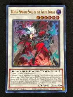 Yugioh Rciela, Sinsiter Soul of the White Forest INFO-EN039 1st Ultra (NM) - Image 1