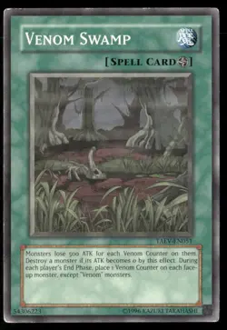 Venom Swamp Tactical Evolution TAEV-EN051 Common / Short Print Yugioh Damaged - Image 1