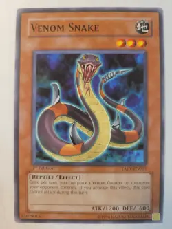 1x (LP) Venom Snake - TAEV-EN015 - Common - 1st Edition YuGiOh - Image 1