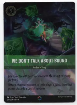 Disney Lorcana: Ursula's Return *Foil* We Don't Talk About Bruno (Enchanted) #2 - Image 1