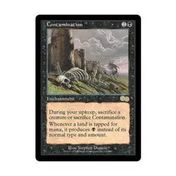 WOTC MtG Urza's Saga Contamination (R) EX - Image 1