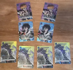 Union Arena BUNDLE Bleach Binder Cards Blue Ichigo, Rukia, Mayuri - Image 1