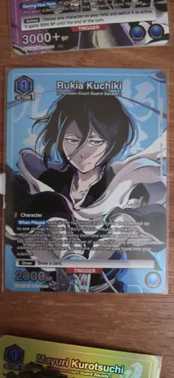 Union Arena BUNDLE Bleach Binder Cards Blue Ichigo, Rukia, Mayuri - Image 3