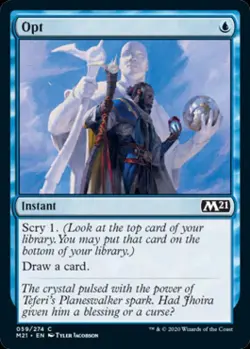 Opt -Foil Near Mint MTG Magic 2021 Core Set - Image 1