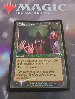 Mtg. Village Rites. Foil Retro Frame. Innistrad Remastered. Pack Fresh - Image 1