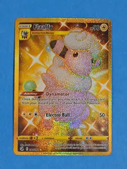 Pokemon Sword & Shield Fusion Strike Flaaffy 280/264 Gold Secret Rare - Image 2