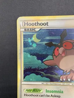 Pokemon TCG - Hoothoot HGSS05 - Holo Black Star Promo - Heart Gold Soul Silver - Image 2