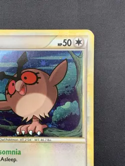 Pokemon TCG - Hoothoot HGSS05 - Holo Black Star Promo - Heart Gold Soul Silver - Image 3