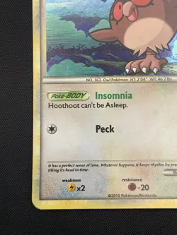 Pokemon TCG - Hoothoot HGSS05 - Holo Black Star Promo - Heart Gold Soul Silver - Image 4