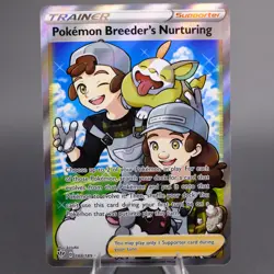 Pokemon Breeder's Nurturing (Full Art) 188/189 Holo Ultra Rare SWSH03: Darkness - Image 1