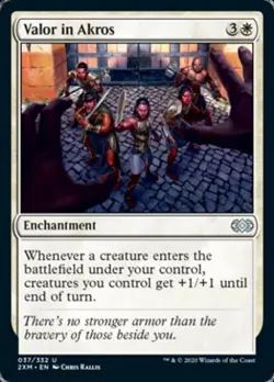 Valor in Akros - Near Mint MTG Double Masters - Image 1
