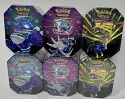 Pokemon TCG EX Tins Lot of 6 Xerneas Dialga Kyogre Factory Sealed NEW FAST SHIP - Image 1