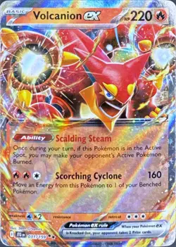Pokemon Volcanion ex 31 Double Rare - Journey Together - NM - Image 1