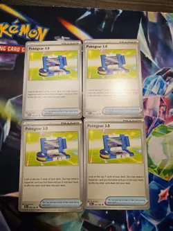 4x Pokegear 3.0 084/086 - Pokemon TCG Black Bolt Playset - NM - Image 1