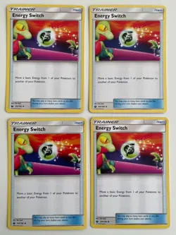 4x Energy Switch 129/168 Pokemon TCG SM Celestial Storm Uncommon Playset LP - Image 1