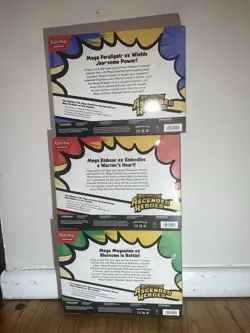 Pokemon TCG: Mega Evolutions Ascended Heroes Mega Ex Box Set Of 3 Sealed. - Image 2