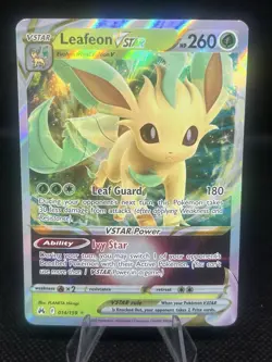Pokemon TCG Crown Zenith 014/159 Leafeon VSTAR Ultra Rare - NM - Image 1