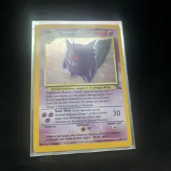 Pokemon TCG Gengar Fossil 5/62 Holo 1999-2000 Wizards Base Set Copyright Holo... - Image 1