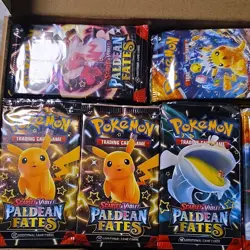 Pokemon Paldean Fates & Surging Sparks Booster Packs (Already opened) - Image 3