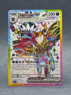 Pokemon - 223/191 Hydreigon ex SV08 Surging Sparks Ultra Rare Holo NM TCG - Image 1