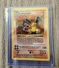 Pokemon 1999 Base Set Shadowless Charizard 4/102 Holo – Vintage WOTC Classic - Image 1