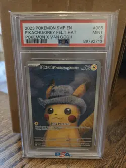 Pokemon Pikachu with Grey Felt Hat Scarlet & Violet Promo #85 PSA 9 Full Art - Image 1