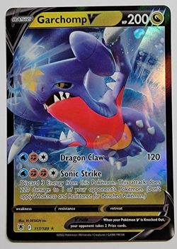 Garchomp V - 117/189 SWSH10: Astral Radiance🔥BUY 2 GET 1 FREE🔥NM Pokemon - Image 1