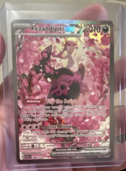 Pokemon TCG Fezandipiti ex SV: Shrouded Fable 288/217 Holo SIR 210 HP - Image 1