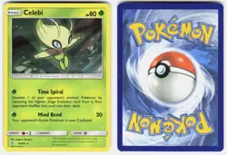 Celebi 4/236 Holo Rare Unified Minds Pokemon Holo Lightly Played - Image 1