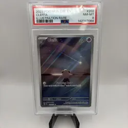 Cleffa 202/197 Obsidian Flames Illustration Rare Pokemon PSA 8 - Image 1