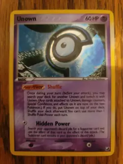 Pokemon Card - Unown (C) Holo Unseen Forces C/28 Holo Rare Near Mint NM -c - Image 1