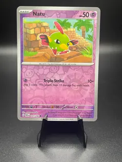 Natu [Reverse Holo] 071/182 PAR Paradox Rift Pokemon Card - Image 1